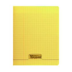 Cahier A4 Séyès 140 p Piqûre 90g Polypro JAUNE CLAIREFONTAINE
