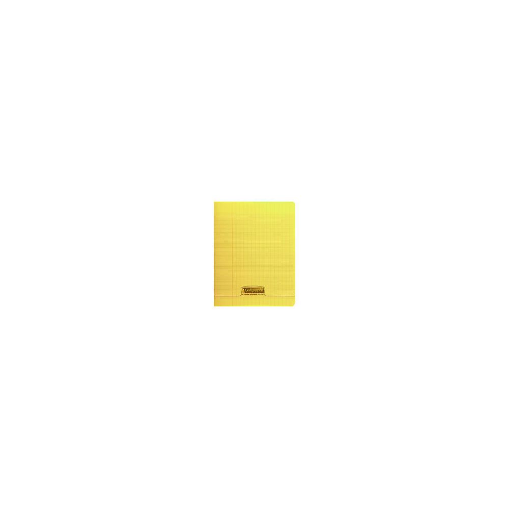 Cahier A4 Séyès 140 p Piqûre 90g Polypro JAUNE CLAIREFONTAINE