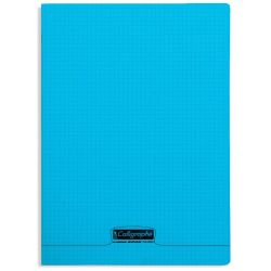 Cahier A4 5 x 5 96 p Piqûre 90g Polypro BLEU CLAIREFONTAINE