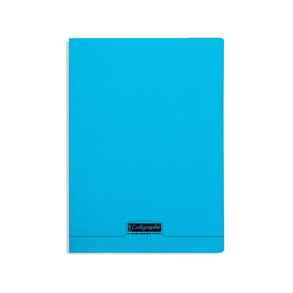 Cahier A4 5 x 5 96 p Piqûre 90g Polypro BLEU CLAIREFONTAINE