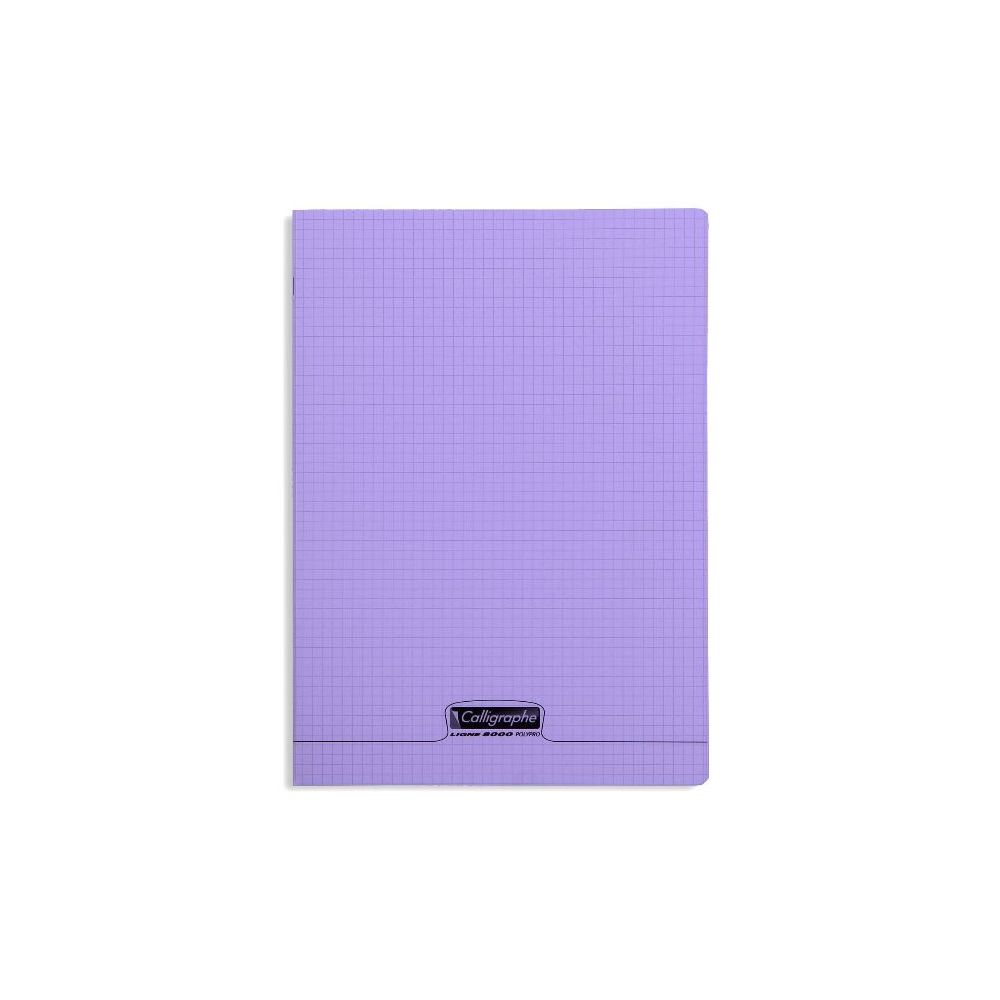 Cahier A4 5 x 5 96 p Piqûre 90g Polypro VIOLET CLAIREFONTAINE