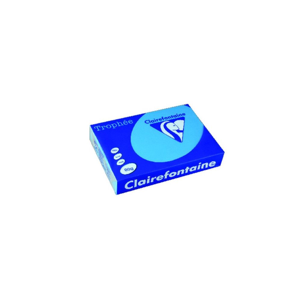 Rame A3 -  80g - Bleu Turquoise CLAIREFONTAINE (500 f.) - Ref: 1886