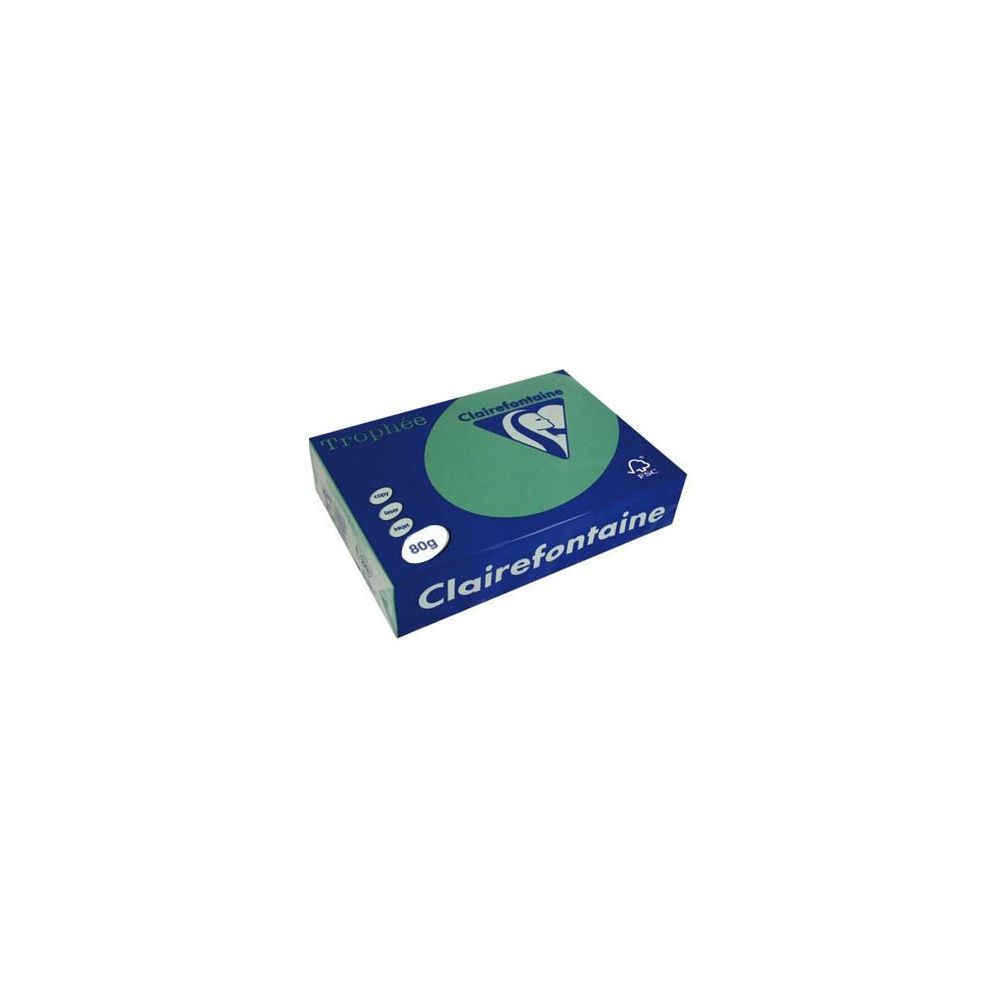 Rame A3 -  80g - Vert Sapin - CLAIREFONTAINE (500 f.) - Ref: 1896