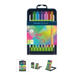 Feutre Couleur SCHNEIDER Line-Up - Pte Fine 0.4mm - 8 couleurs 