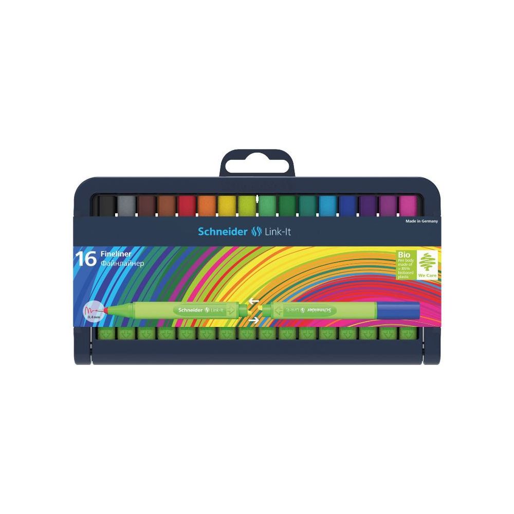 Feutre Couleur SCHNEIDER Link-It - Pte Fine 0.4mm - 16 couleurs 