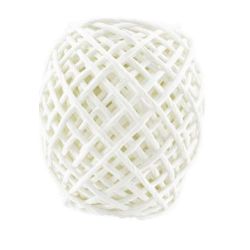 Ficelle base papier sur filmétal CLEOPATRE 20m - D: 2mm  BLANC