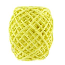 Ficelle base papier sur filmétal CLEOPATRE 20m - D: 2mm  JAUNE