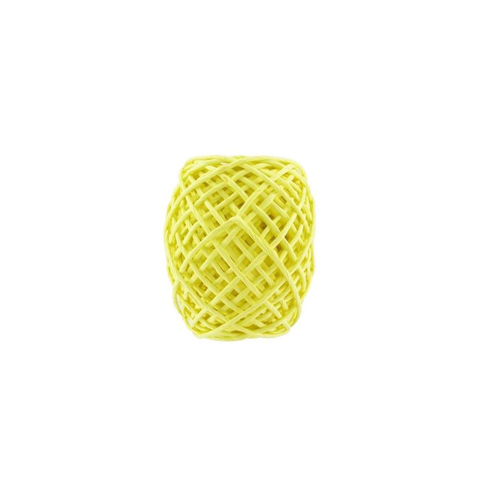 Ficelle base papier sur filmétal CLEOPATRE 20m - D: 2mm  JAUNE