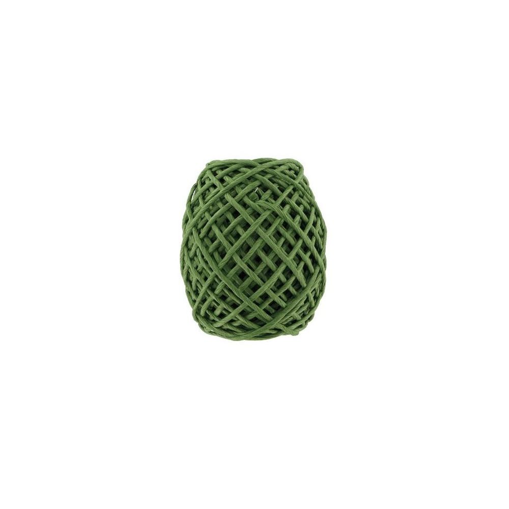 Ficelle base papier sur filmétal CLEOPATRE 20m - D: 2mm  VERT**NSFP