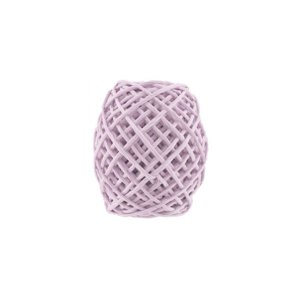 Ficelle base papier sur filmétal CLEOPATRE 20m - D: 2mm LILAS ROSE