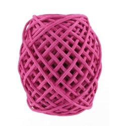 Ficelle base papier sur filmétal CLEOPATRE 20m - D: 2mm  FUSCHIA**NSF
