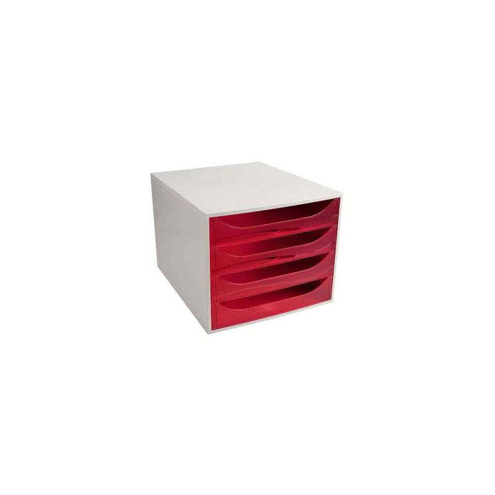 Module classement 4 tiroirs A4+ EXACOMPTA Linicolor - FRAMBOISE