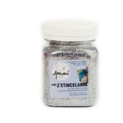 Paillettes en pot salière CLEOPATRE - 115g - ARGENT