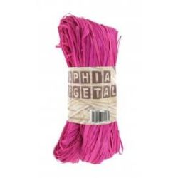 Raphia naturel - Pelote de 50g - FUSHIA - CLEOPATRE