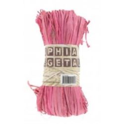 Raphia naturel - Pelote de 50g - ROSE - CLEOPATRE