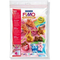 Moule thermoformé pour pâte à modeler FIMO "Oursons" 8 motifs