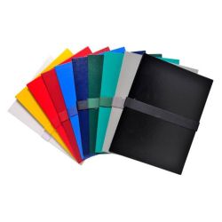 Chemise extensible CARTON sangle velcro EXACOMPTA  24x32cm VERT FON