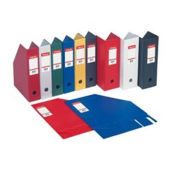 Porte revues PVC - Dos: 10cm Pan coupé - VERT - EXACOMPTA