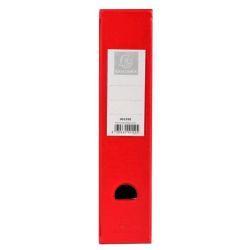 Porte revues PVC - Dos: 07cm Pan coupé - ROUGE - EXACOMPTA