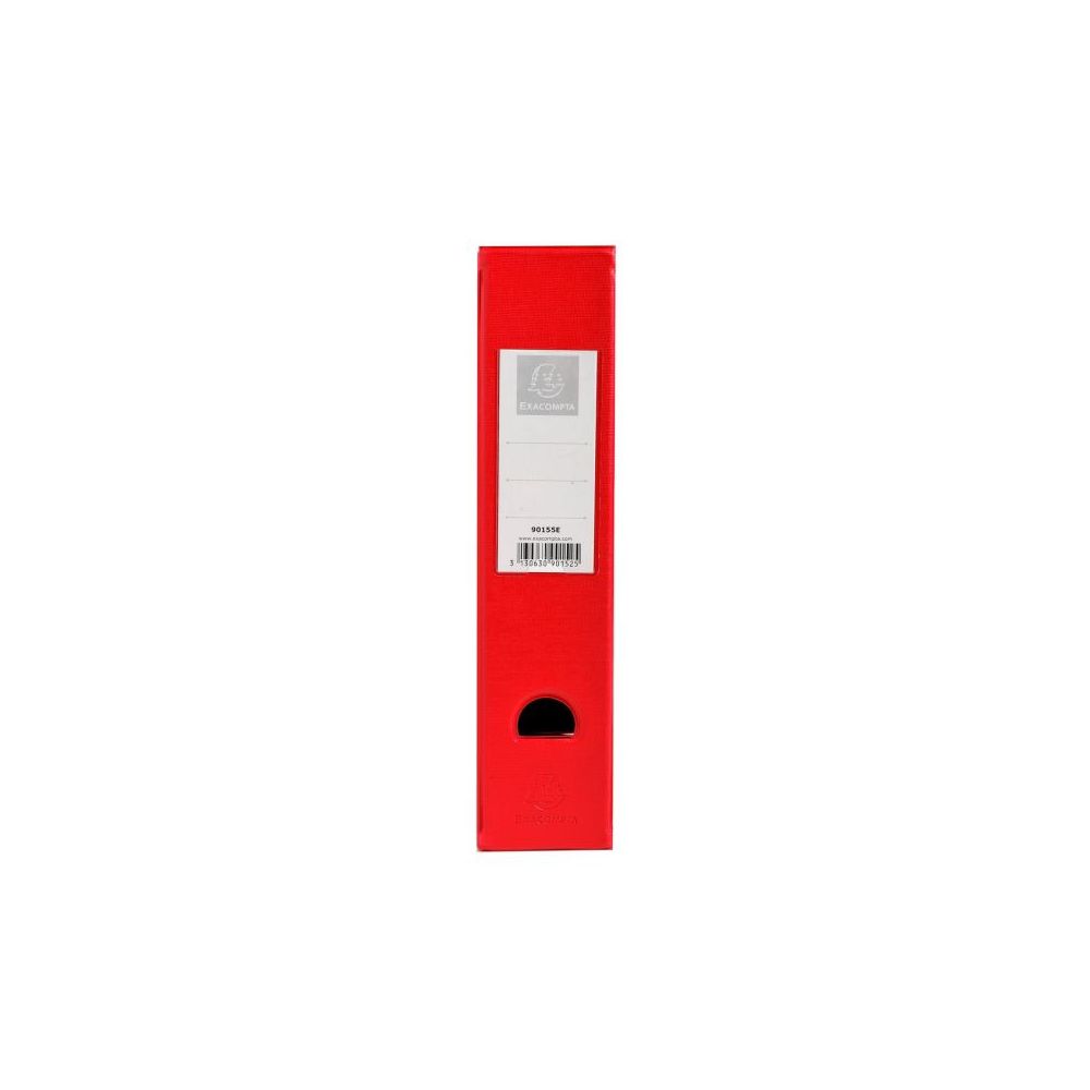 Porte revues PVC - Dos: 07cm Pan coupé - ROUGE - EXACOMPTA