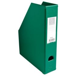Porte revues PVC - Dos: 07cm Pan coupé - VERT - EXACOMPTA