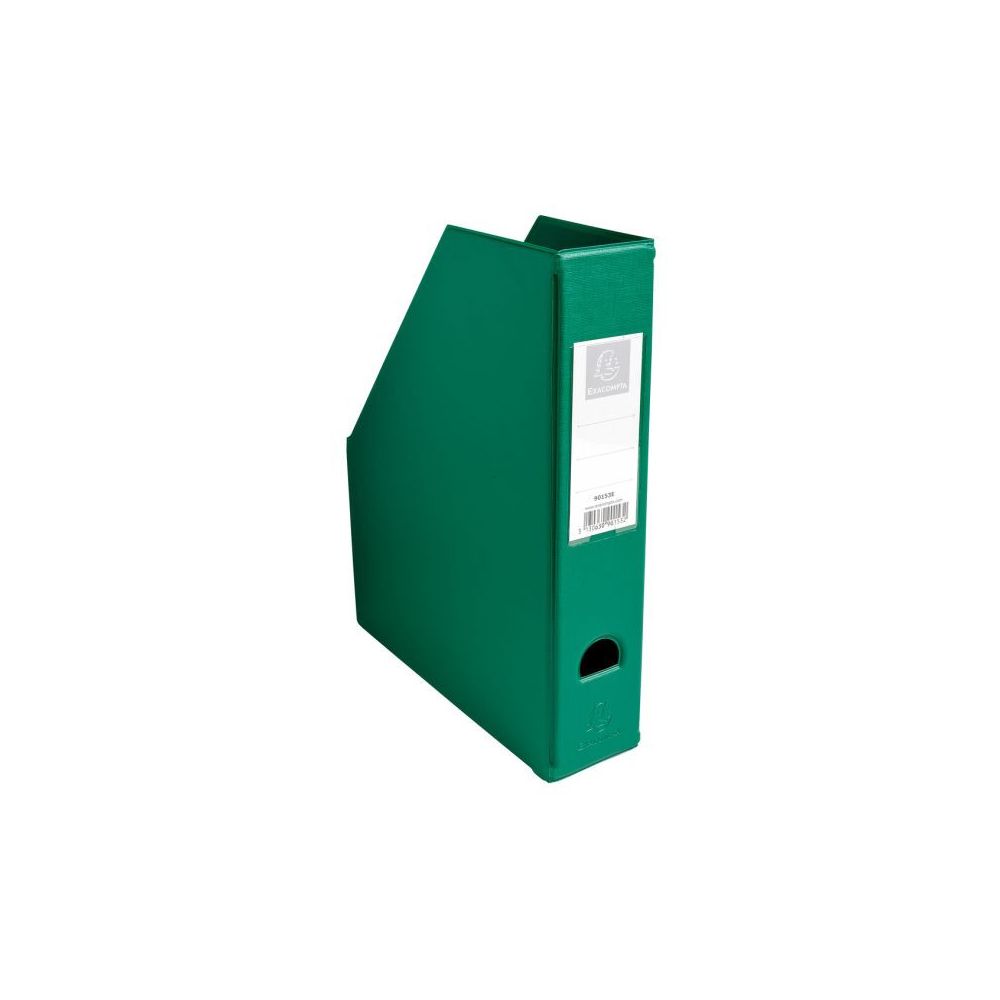 Porte revues PVC - Dos: 07cm Pan coupé - VERT - EXACOMPTA