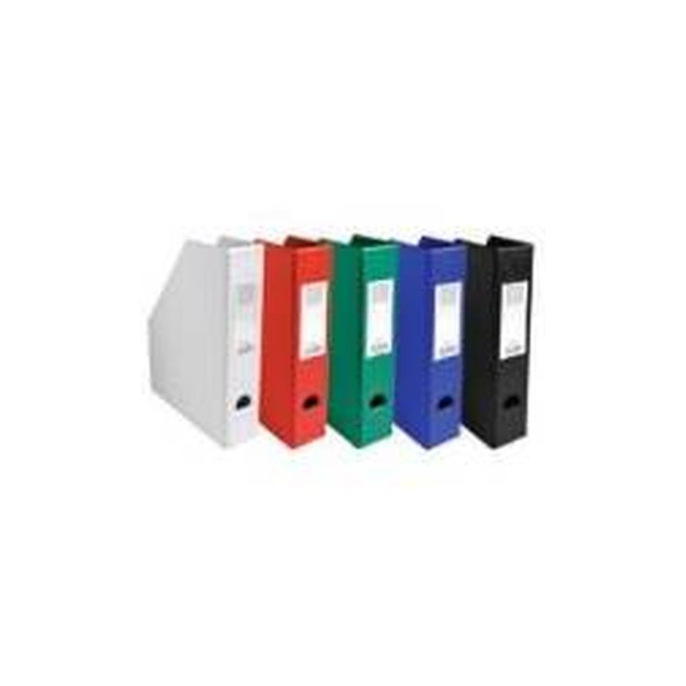 Porte revues PVC - Dos: 07cm Pan coupé - BLANC - EXACOMPTA
