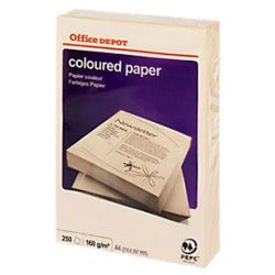 Rame A4 - 160g - Crème Pastel - OFFICE DEPOT (250 f.) NSFP