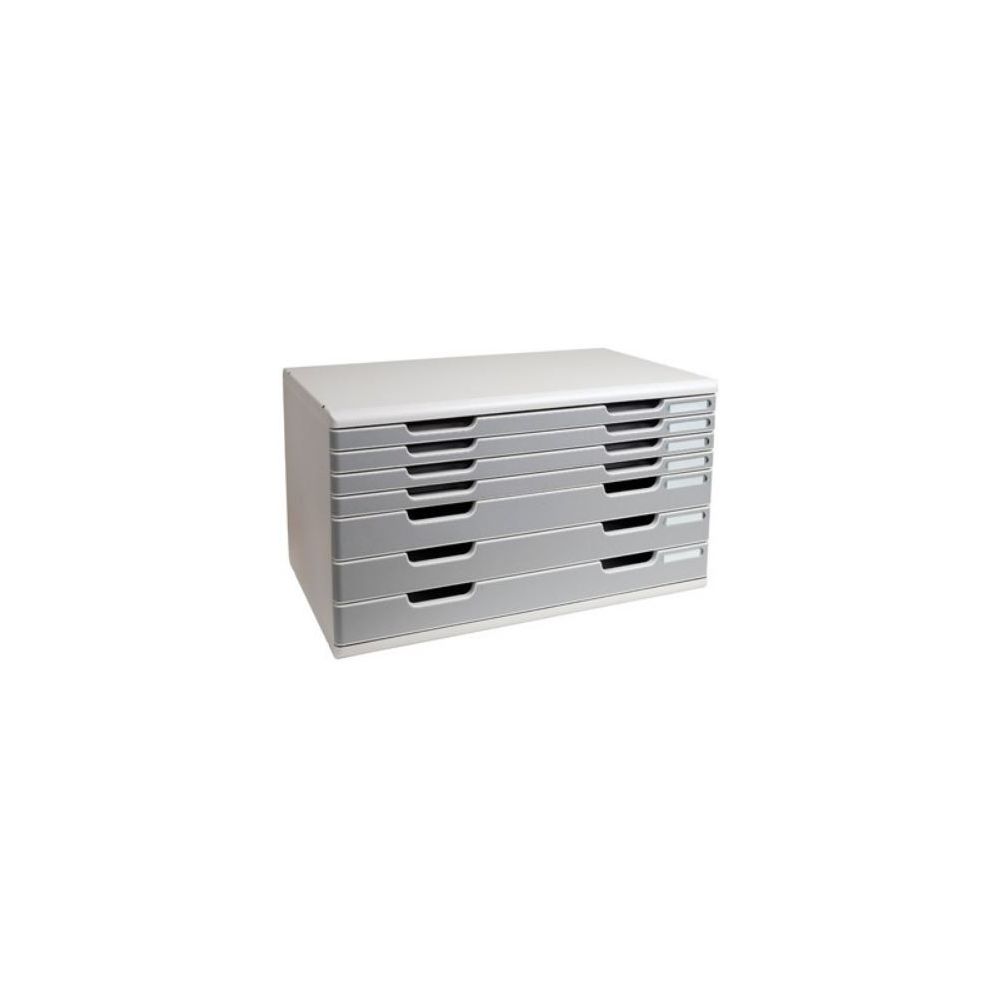 Module classement 7 tiroirs A3+ (3x250 f + 4x500f) GRIS EXACOMPTA