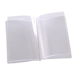Etui transp. souple PVC 12/10ème - 4 volets 8.8 x 13.8cm (unité)