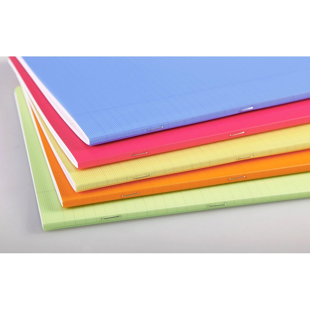 Cahier 21x29cm Ligné + marge  96 p Piqûre - Linicolor