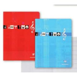 Cahier de musique 24x32cm chant/Séyès 48 p Piqûre 90g CLAIREFONTAINE