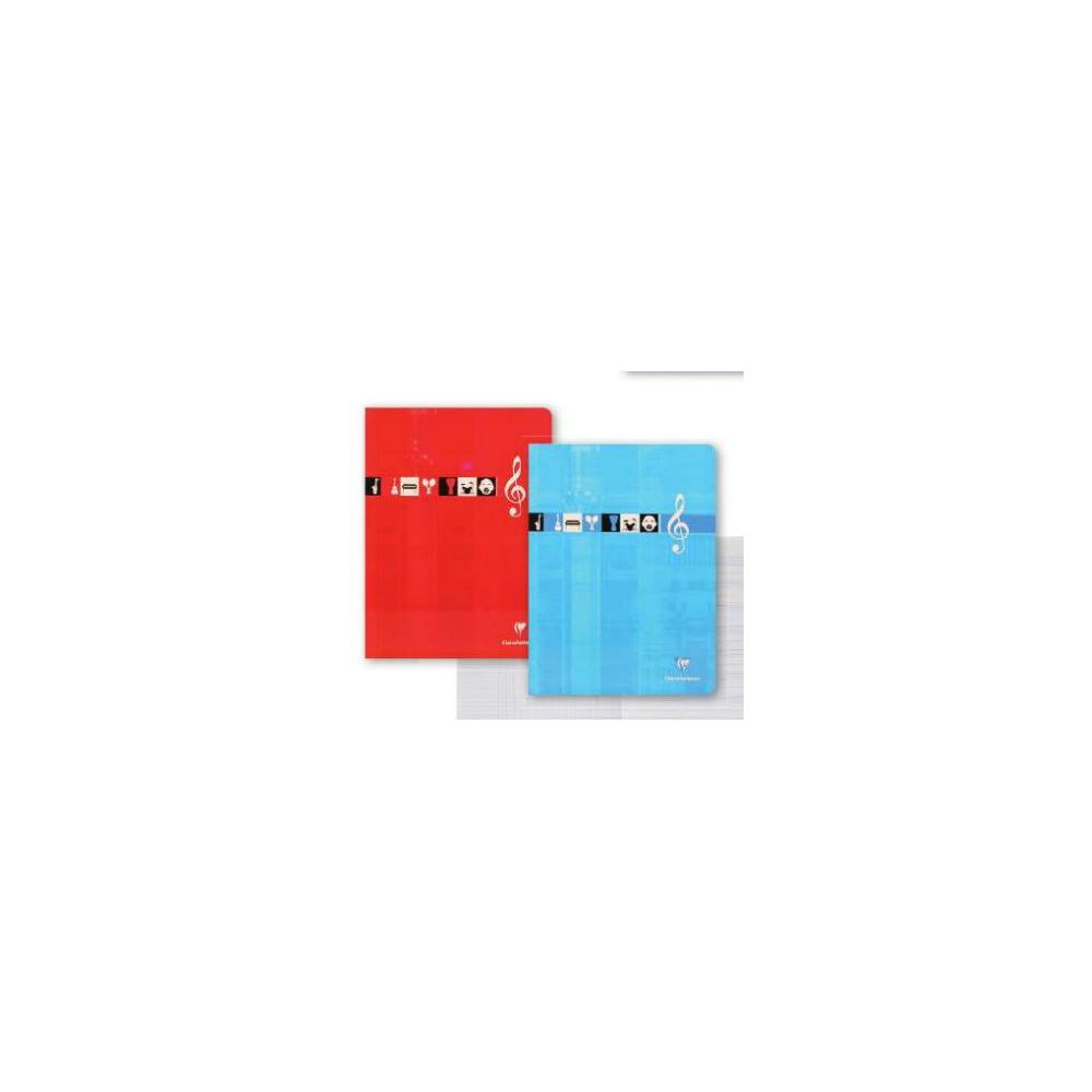 Cahier de musique 24x32cm chant/Séyès 48 p Piqûre 90g CLAIREFONTAINE