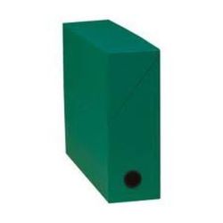 Boite classement en papier toilé - 90mm - VERT