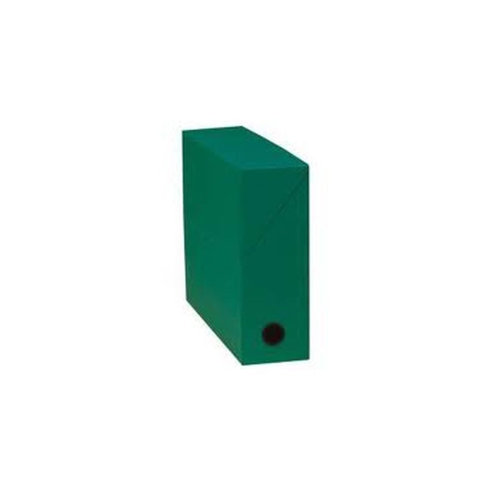 Boite classement en papier toilé - 90mm - VERT