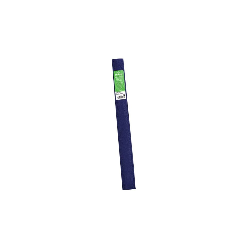 Papier crepon en rouleau - 2.5m x 0.5m - BLEU MARINE