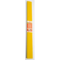 Papier crepon en rouleau - 2.5m x 0.5m - JAUNE CITRON 