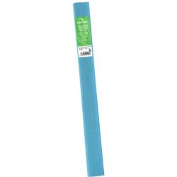 Papier crepon en rouleau - 2.5m x 0.5m - BLEU TURQUOISE