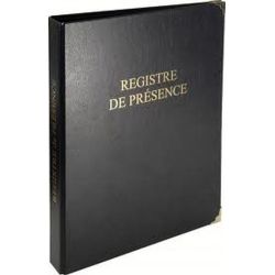 Registre de présence - A4 - Noir