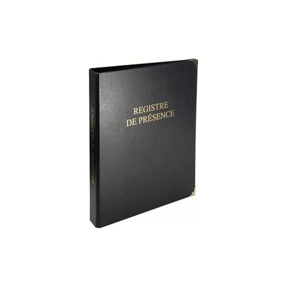 Registre de présence - A4 - Noir