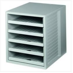 Module classement 5 tiroirs A4 HAN System Box - GRIS