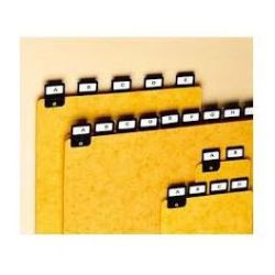 Intercalaires carte verticales pour boite à fiche - A4 (par 25)** NSF