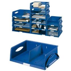 Corbeille courrier LEITZ Sorty A4 standard - BLEUE**