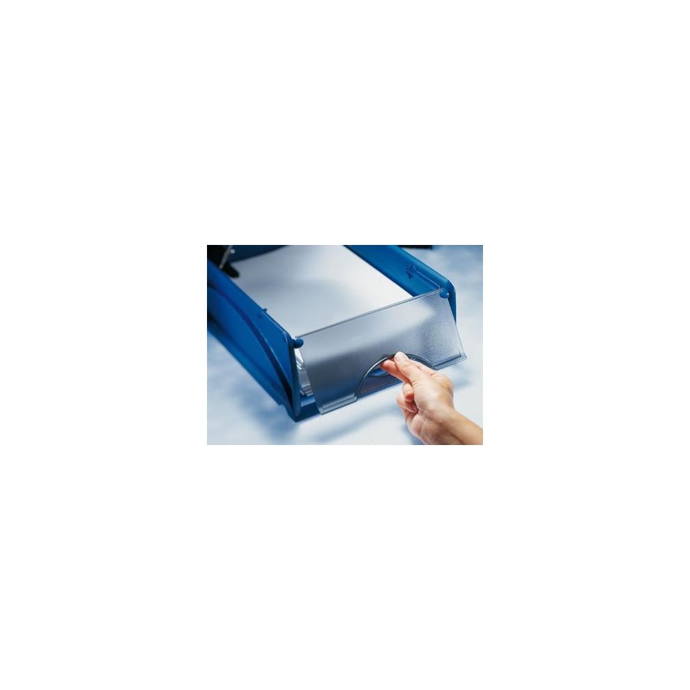 Corbeille courrier LEITZ Sorty A4 avec volet frontal - BLEUE