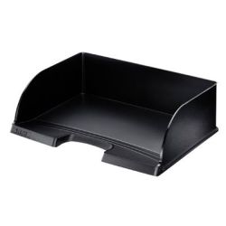 Corbeille courrier LEITZ Plus JUMBO Italienne - H: 10cm - NOIRE