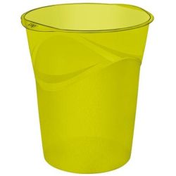 Corbeille papier en plastique CEP Happy - 14 litres - VERT BAMBOU