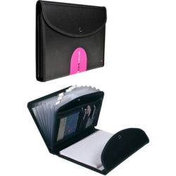 Trieur Exafolio avec couverture - 6 compart. NOIR - Trieur EXACOMPTA