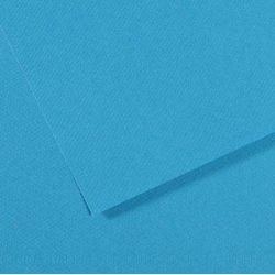Feuille dessin 50x65cm 160g BLEU TURQUOISE(la feuille) CLAIREFONTAI