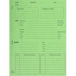 Chemise 24 x 32cm AVOCATS 265g EXCOMPTA par 25 VERT TILLEUL