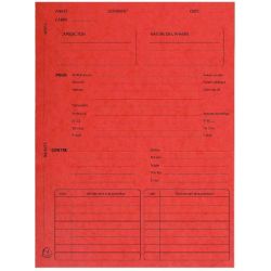 Chemise 24 x 32cm AVOCATS 265g EXCOMPTA par 25 ROUGE